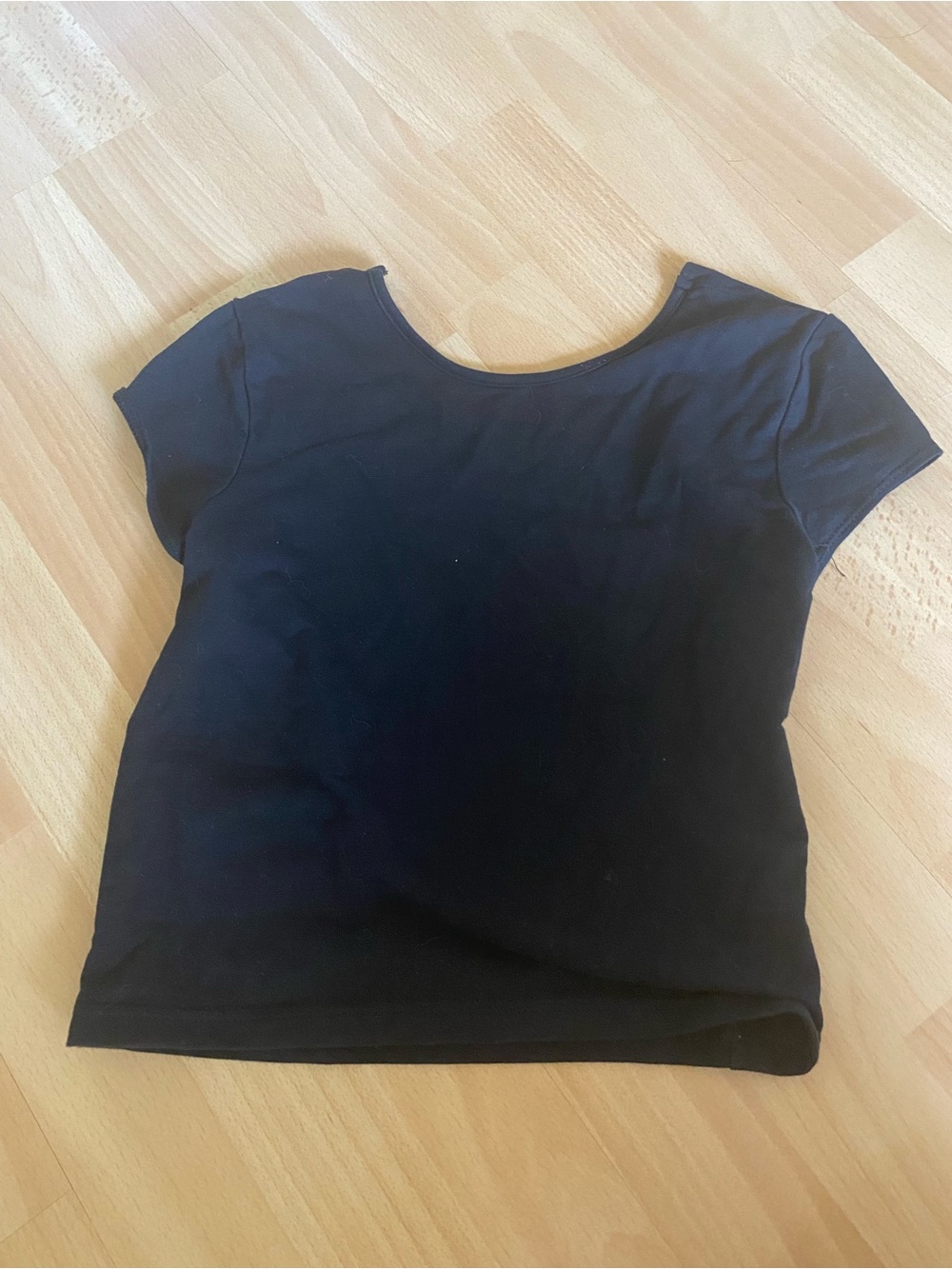 Classic Black Scoop Neck Women's Top